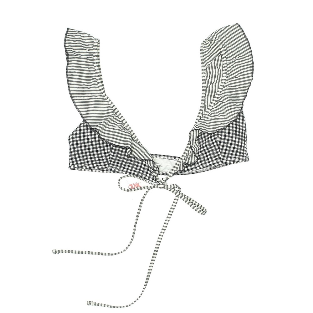 Aerie Gingham Tie Front Bikini Top